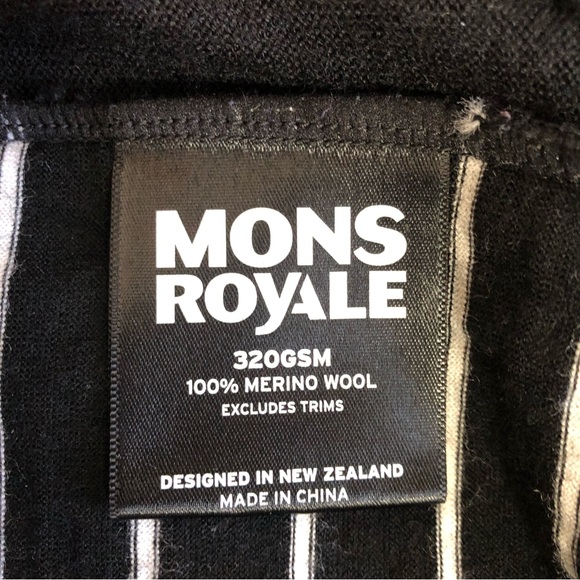 Mons Royale Womens Cortina High Neck Base Layer Pullover Top 100% Merino Wool M - Picture 9 of 13